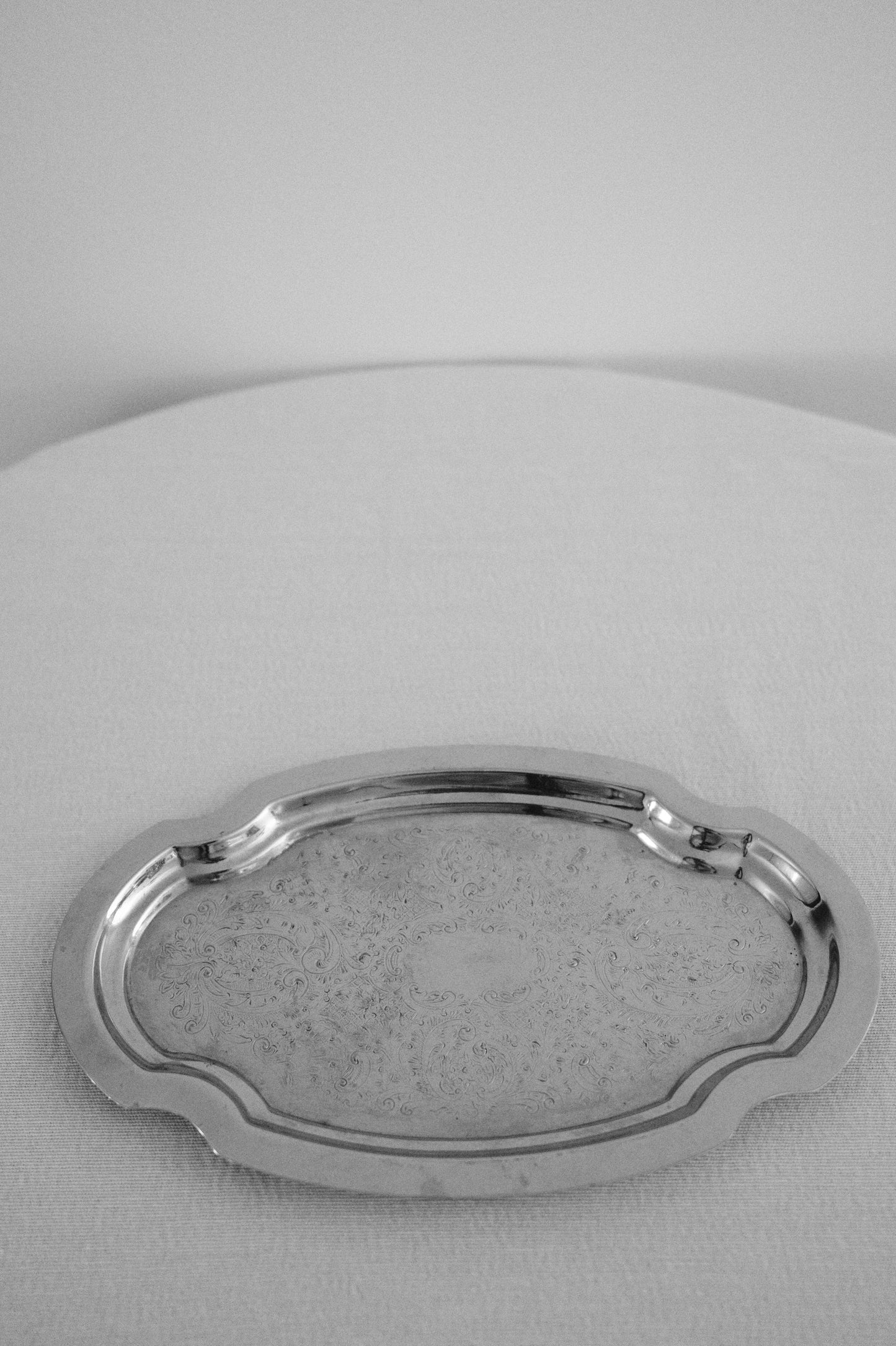 Vintage Silver-Plated Oval Tray