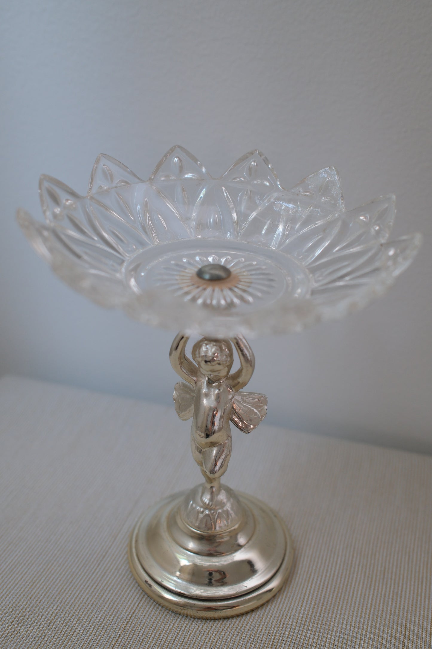 Vintage Cherub Compote Bowl
