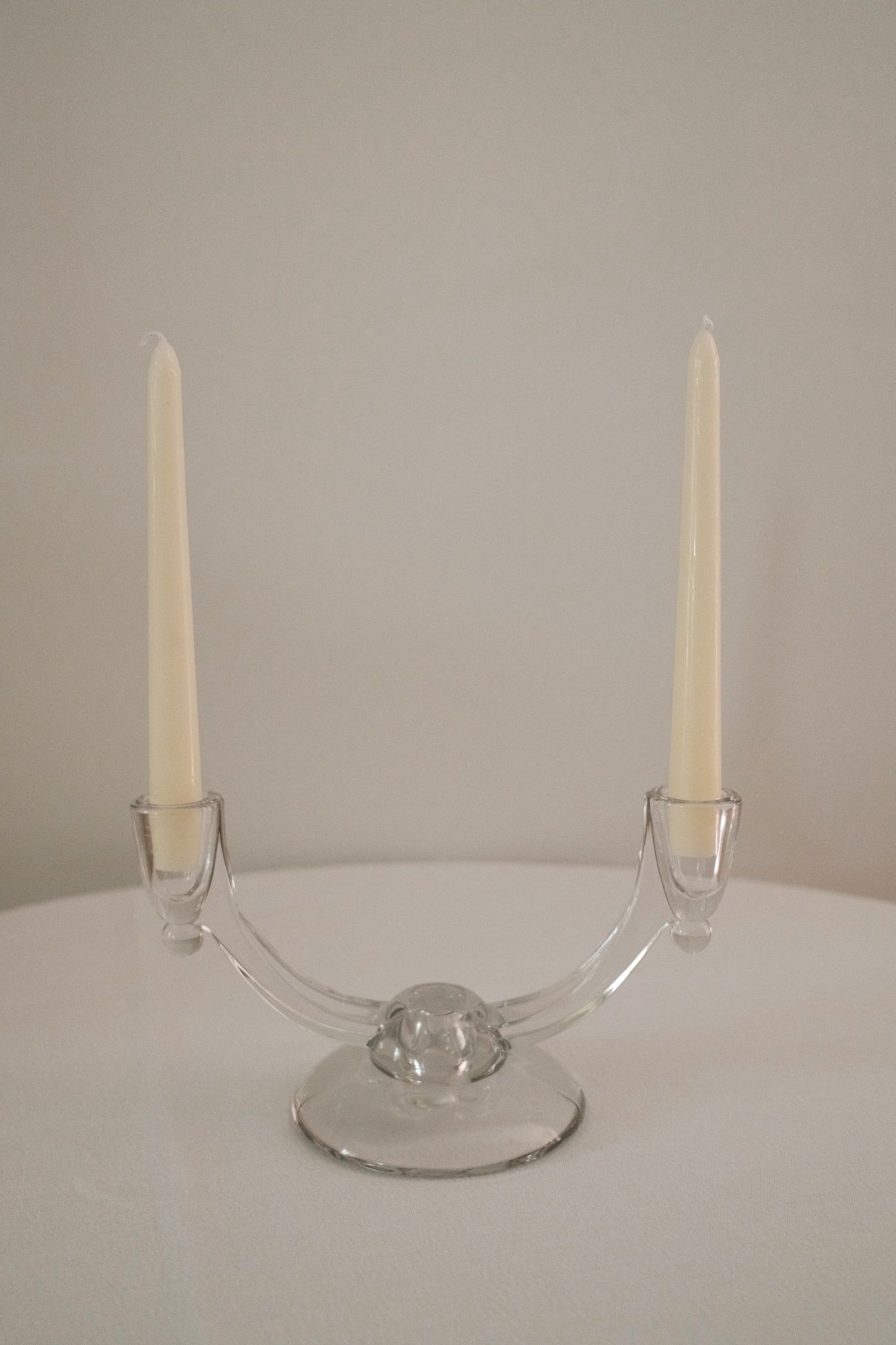 Vintage Crystal Candle Holder