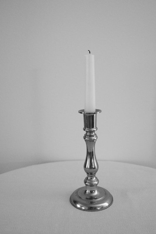 Silver-Plated Candle Holder