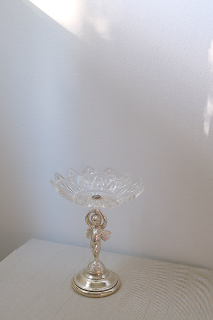 Vintage Cherub Compote Bowl
